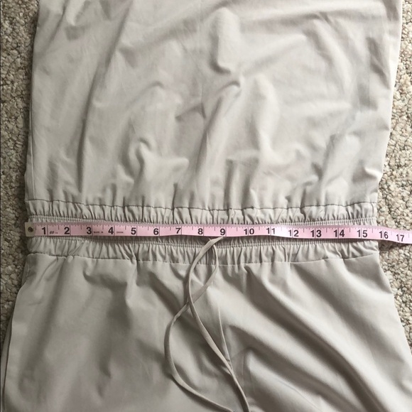 Athleta Revive Wide Leg Cream Halter Jumpsuit - Picture 13 of 13
